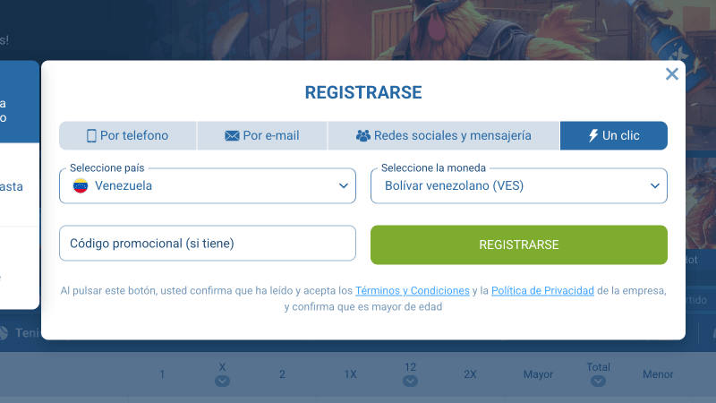 Completa el formulario de registro