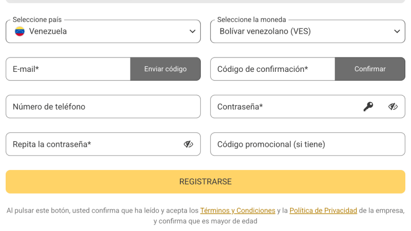 Finaliza el proceso de registro